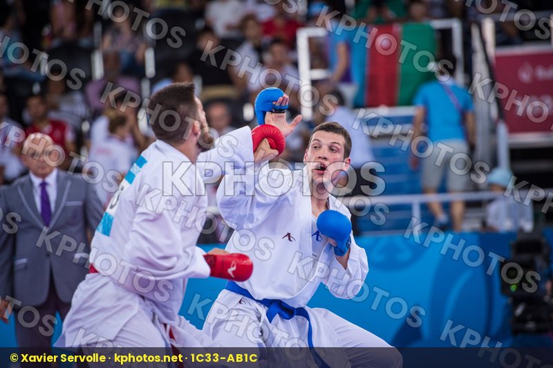 +84 kg Bitevic Slobodan bronze Fyr Of Macedonia kumite Nestorovs