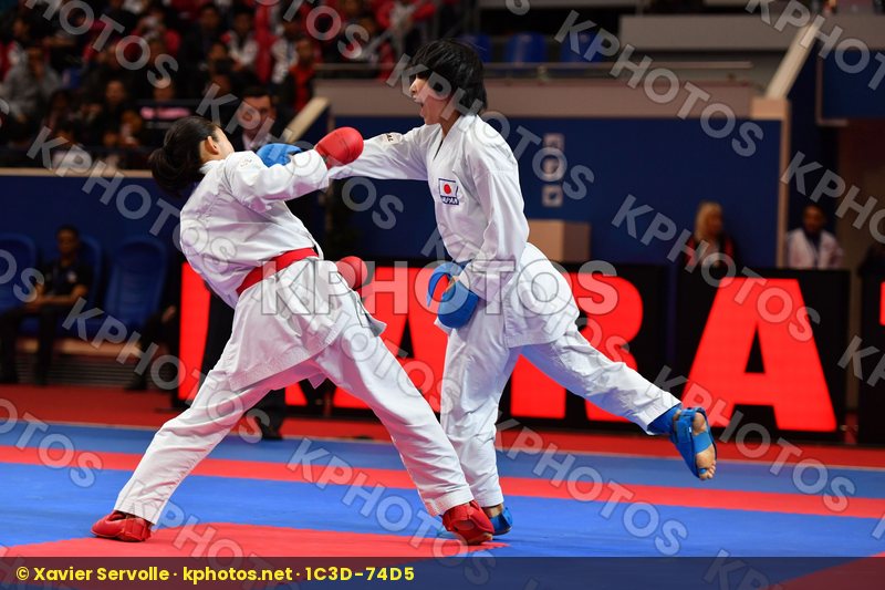 Female kumite -50 kg Japan Miyahara Miho Tadano Ayaka