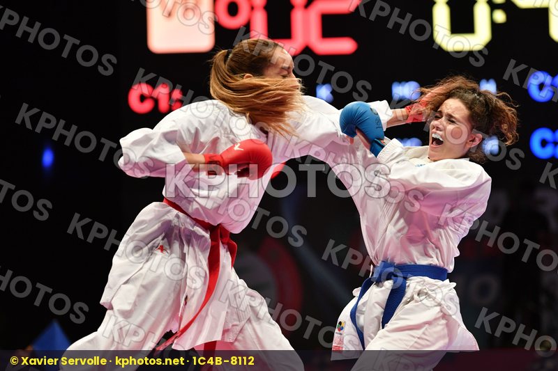 Female kumite -61 kg Hasnaoui Boutheina Italy Lallo Viola Tunisi