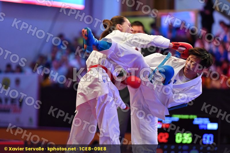 Chinese taipei Female kumite -50 kg Ku Tsui-ping Milivojcevic Je