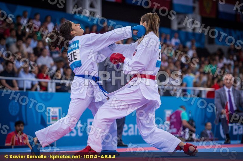 +68 kg Azerbaijan Croatia day2 kumite Martinovic Masa qualificat