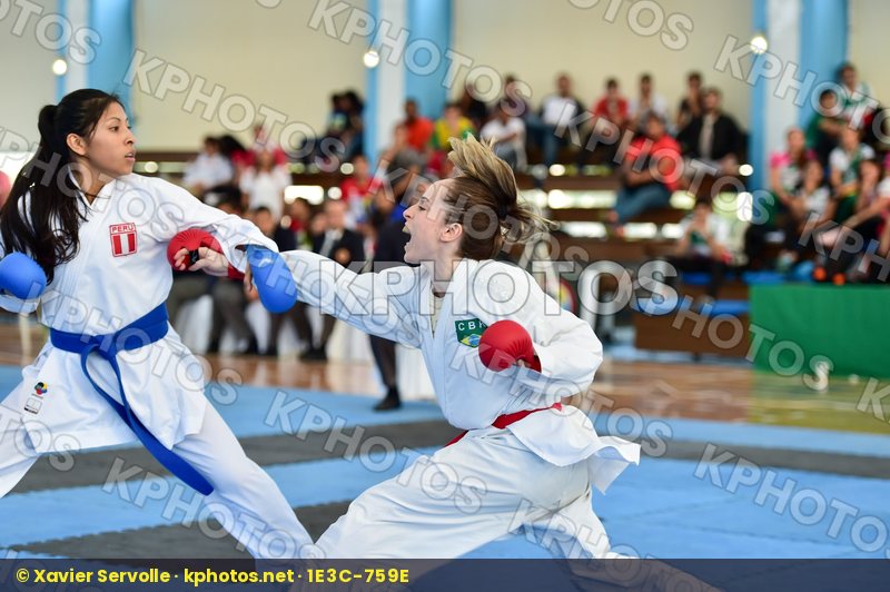 -50 Kg Brazil Female final Hidalgo Andrea kumite Mafra Beatriz P