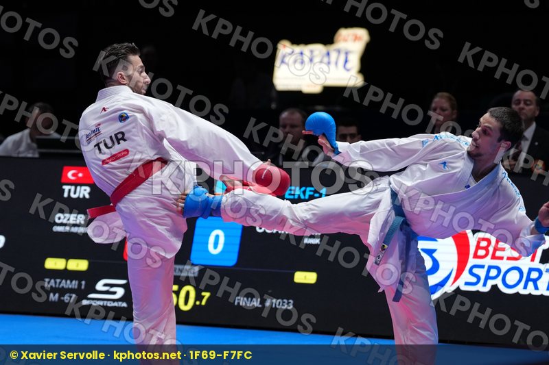 OZER OMER_ABDURRAHIM (TURKIYE) vs OGANNISIAN IURIK (EKF-1) in Male Kumite -67 Kg - Final Bout