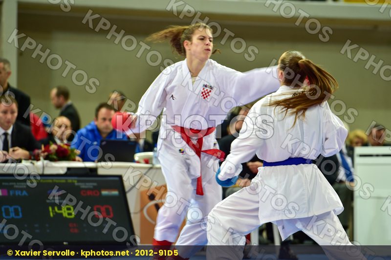 -59 Kg Barac Marina Croatia Female France Junior Kumite Philippe