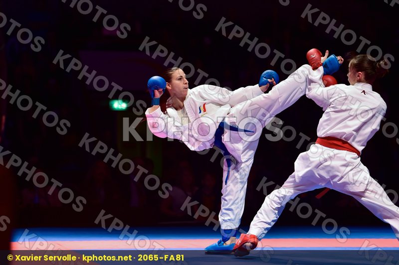 -50 kg final France Kryva Kateryna kumite Recchia Alexandra Ukra