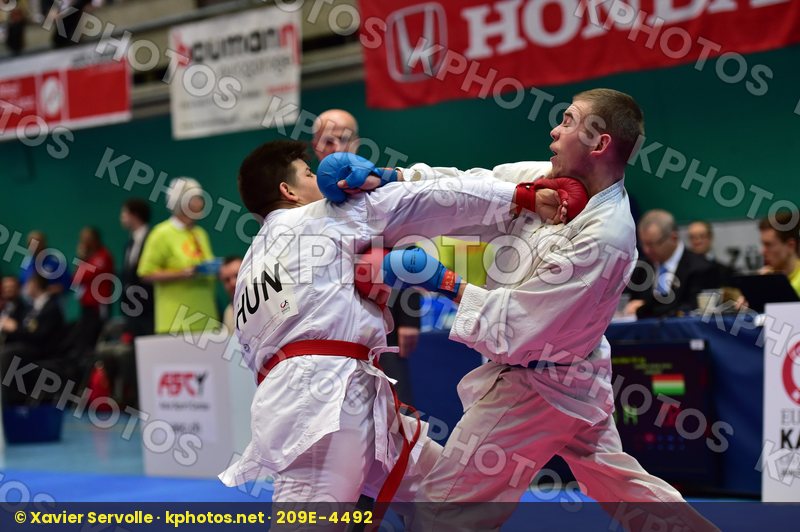 +76 Kg Estonia Honing Adam Buda hungary junior kumite male Samle