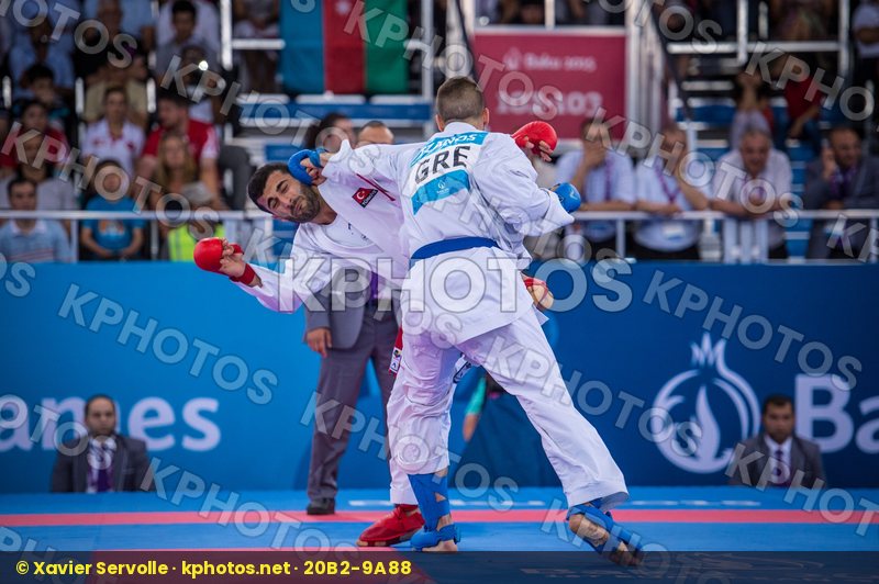 -84 kg Aktas Ugur day2 Greece kumite qualification Turkey Tzanos
