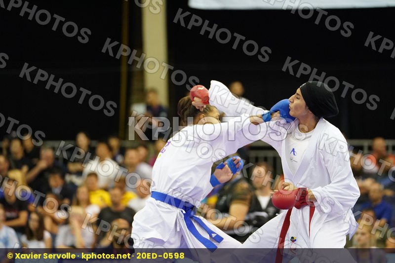 Abbasali Hamideh Female Kumite +68kg Florentin Anne Laure France Iran Islamic Republic of