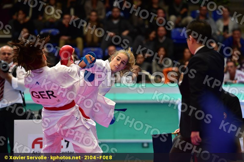 -59 kg Arawaza female finals germany junior kumite Miggou Anna R