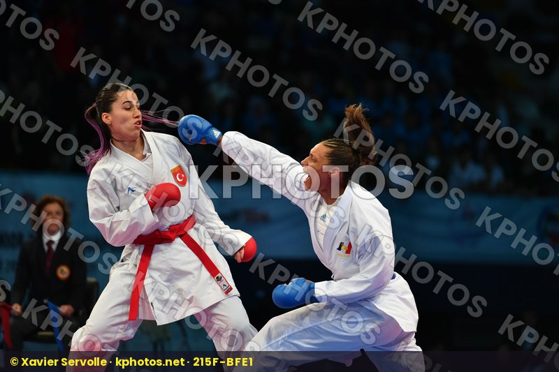 Female kumite 68+ kg Florentin Anne laure France Hocaoglu Meltem