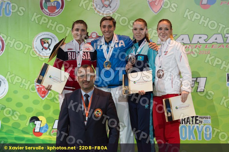 -68 Kg Dubai Female Gafurova Guzaliya Italy Kazakhstan kumite po