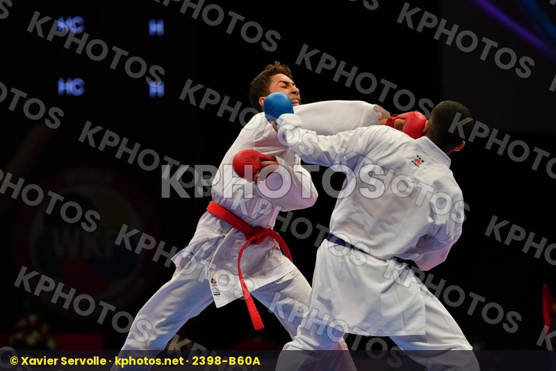 Ahmed Hmissa Cuerva mora Raul Male kumite -67 kg Spain Tunisia