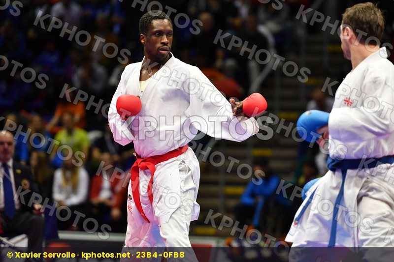 Arkania Gogita Diop Ablaye France Georgia Male kumite 84+ kg