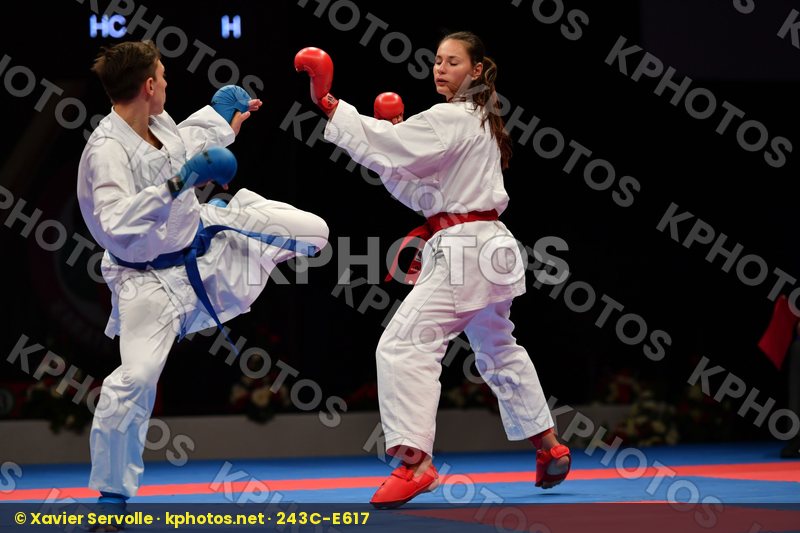Female kumite -68 kg Italy Kopunova Miroslava Semeraro Silvia Sl