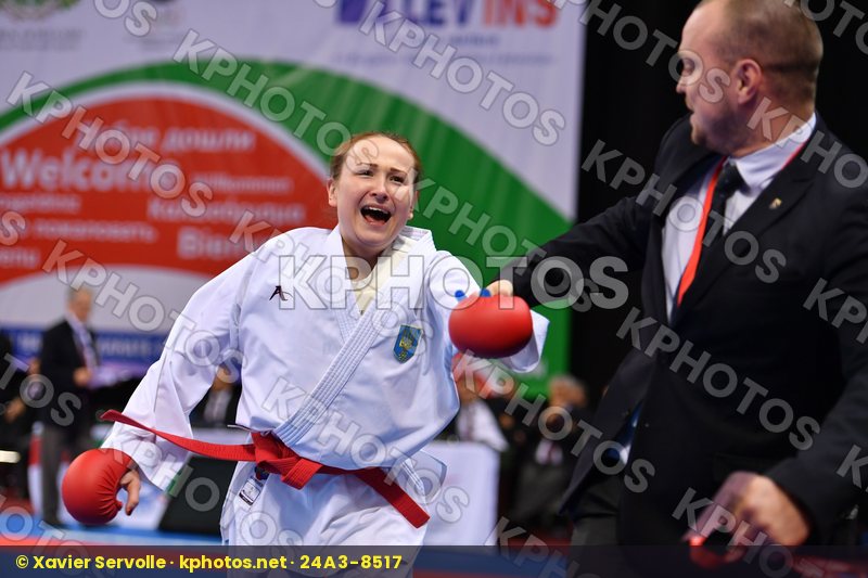 Espinosa lopez Maria Miastkovska Anastasiia Spain U21 kumite fem