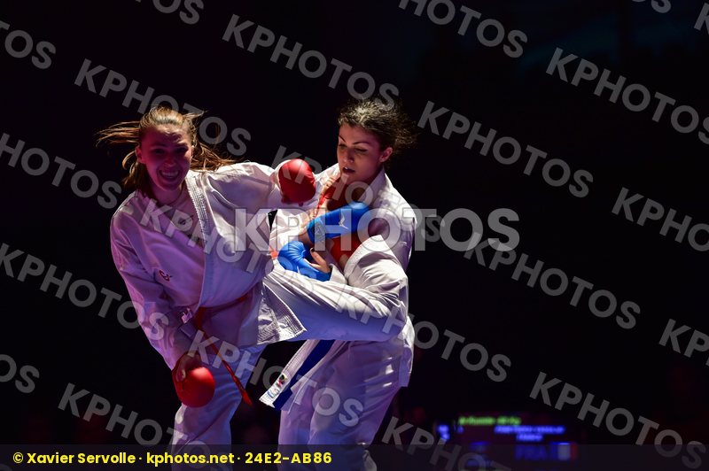 -68 kg France Gafurova Guzaliya Kazakhstan kumite Panetsidou Vas