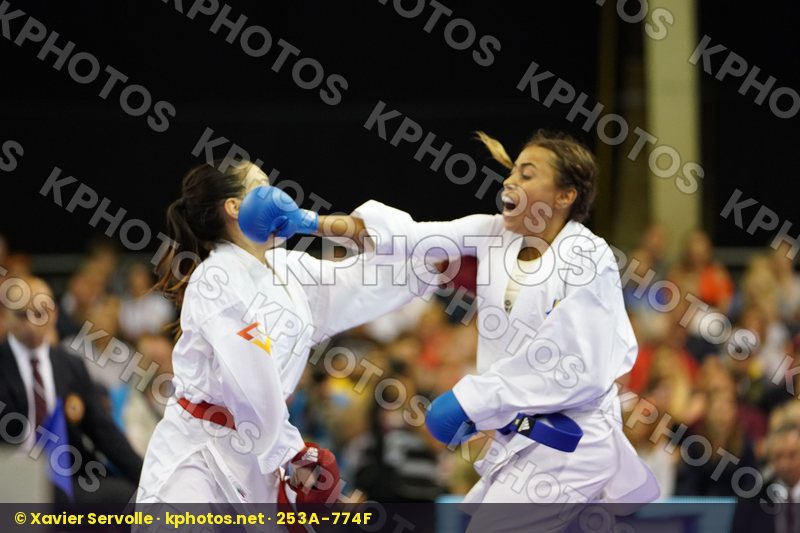 bronze match Cardin Sara Female Kumite -55kg France Italy Thouy Emilie