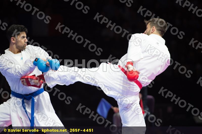 84+ Kg Bendiab Salim france Greece kumite Male margaritopoulos s