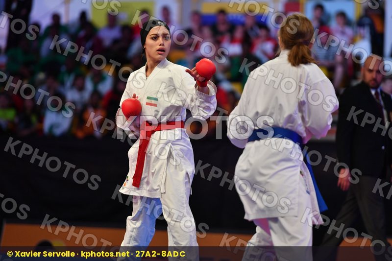 Esmaeili Mahtab Female kumite -68 kg Iran Rasmusson Lisa Sweden