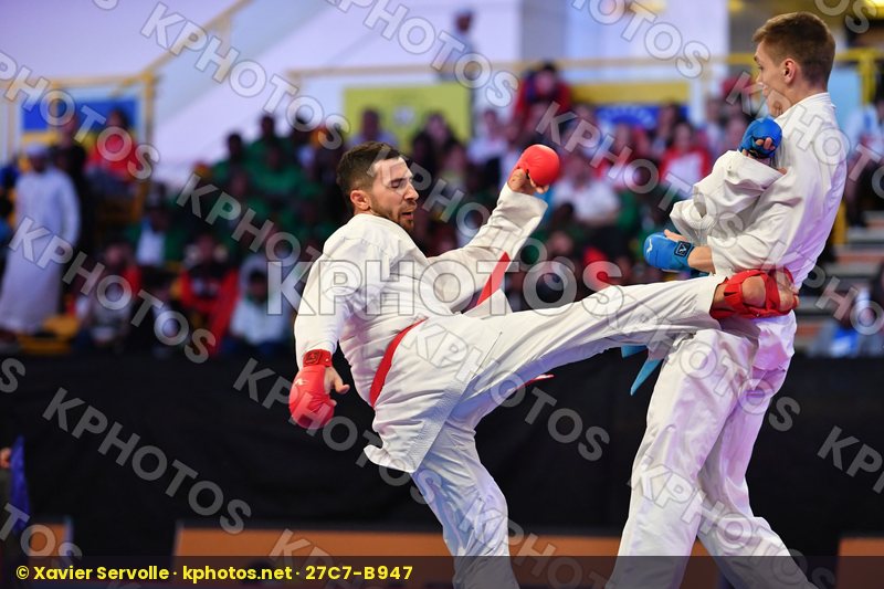 Azerbaijan Belarus Isakau Anton Male kumite -84 kg Mamayev Aykha