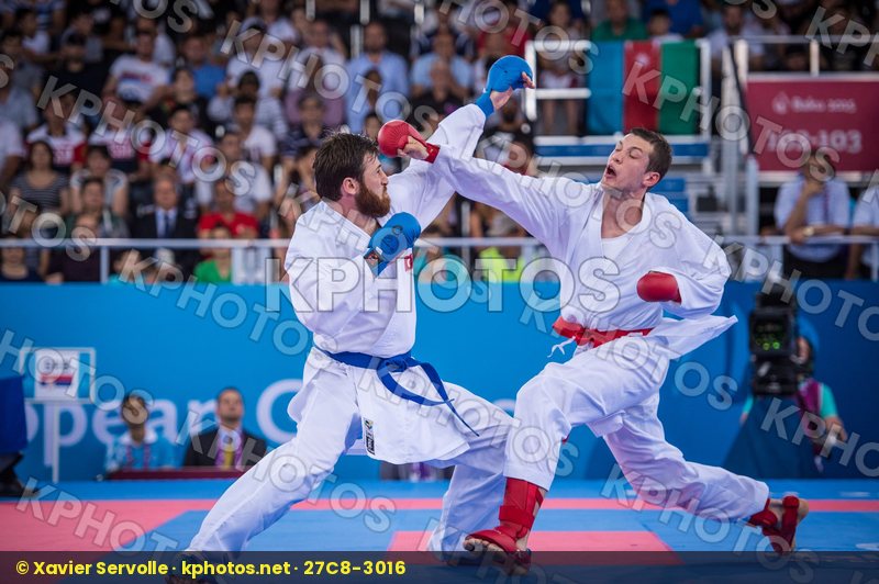 +84 kg Bitevic Slobodan day2 Erkan Enes kumite qualification Ser
