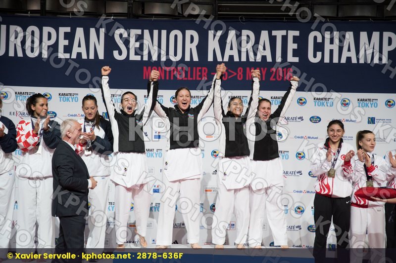 Azerbaijan Female kumite podium team
