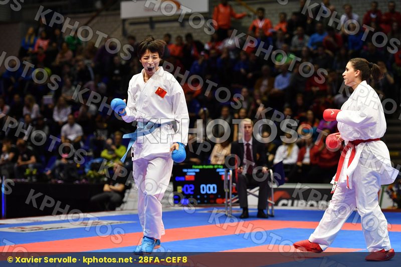 Canada China Female kumite -61 kg Jumaa Haya Yin Xiaoyan