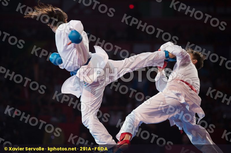 -68 Kg Dubai Female final Italy kumite Russian Federation Semera
