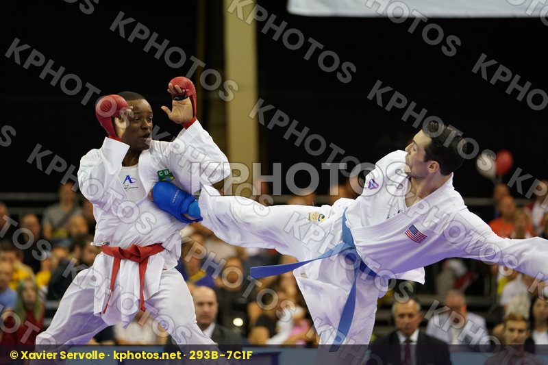 Brazil bronze match Male Kumite -75kg Scott Thomas USA Verissimo Hernanit