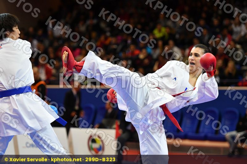 Canada China Female kumite -61 kg Jumaa Haya Yin Xiaoyan