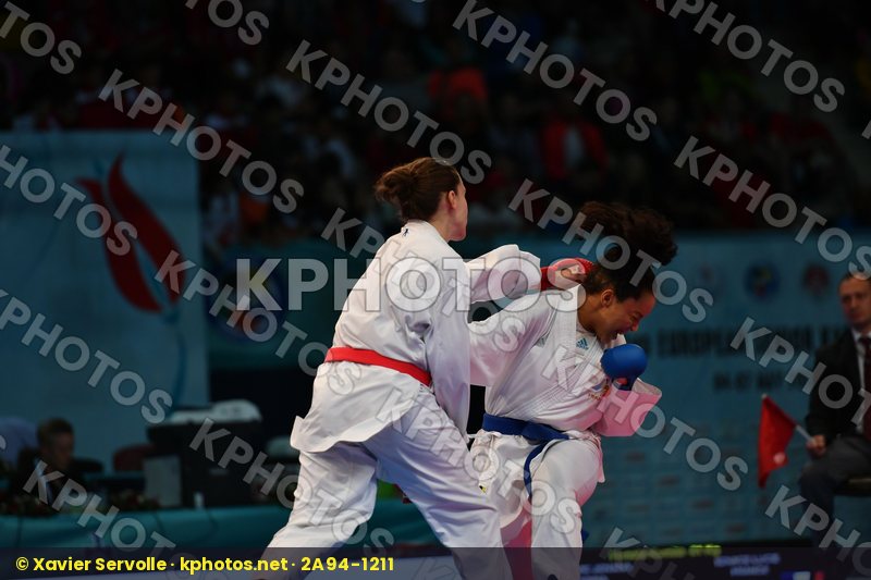 Female kumite -61 kg France Ignace Lucie Prekovic Jovana Serbia