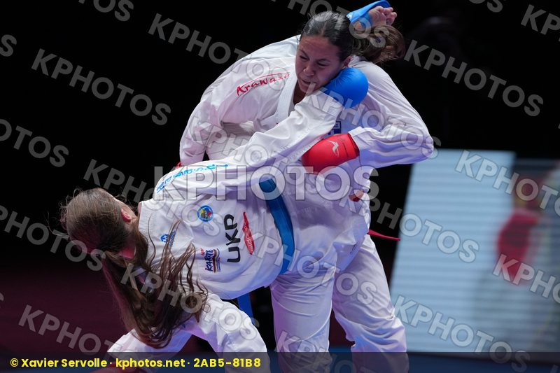 KYDONAKI KYRIAKI (GREECE) vs BULAY DARIIA (UKRAINE) in Female Kumite 68+ Kg - Final Bout