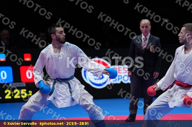ARIFI ORGES (ALBANIA) vs AKHMEDOV AKHMED (EKF-1) in Male Kumite -60 Kg - Final Bout