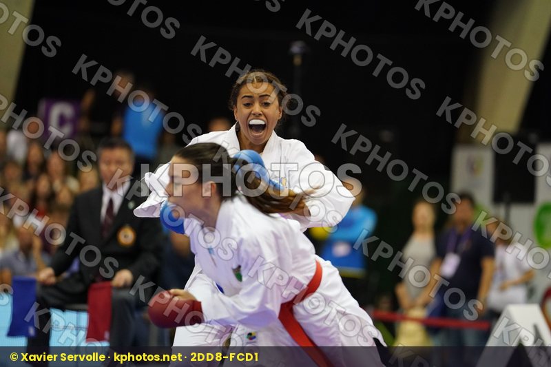 bronze match Cardin Sara Female Kumite -55kg France Italy Thouy Emilie