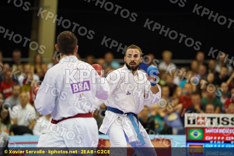 Brazil bronze match Gomez Garcia Matias Male Kumite -60kg Santos Brose Douglas Spain