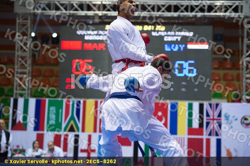 84+ kg Egypt Elasfar Ahmed final kumite Morocco Ouchen Achraf