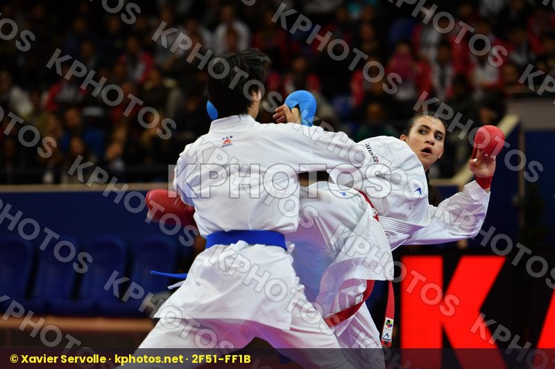 Canada China Female kumite -61 kg Jumaa Haya Yin Xiaoyan