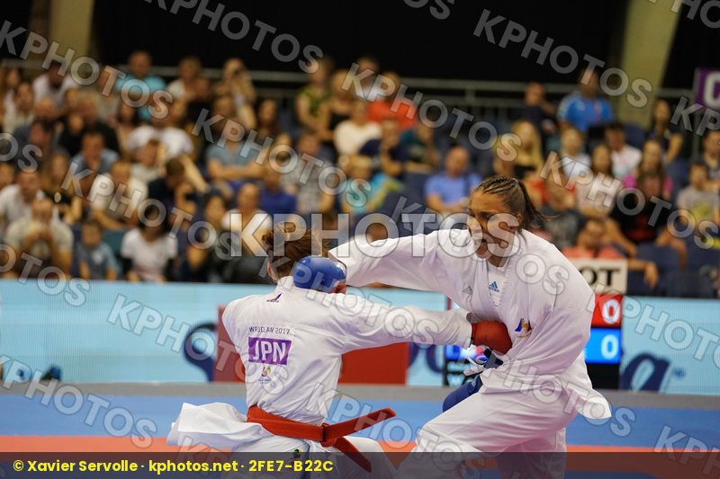 Female Kumite +68kg Florentin Anne Laure France Japan Uekusa Ayumi