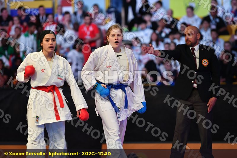 Esmaeili Mahtab Female kumite -68 kg Iran Rasmusson Lisa Sweden
