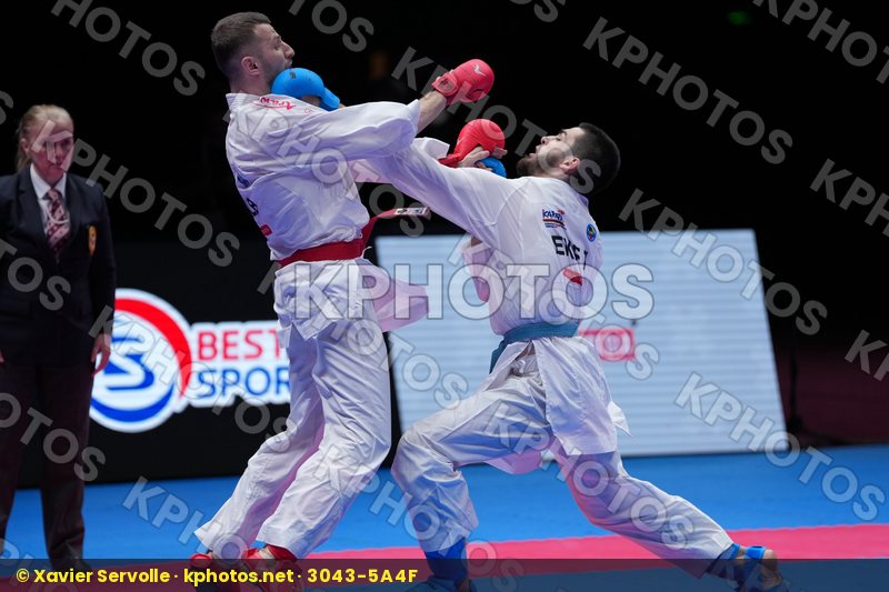 ARIFI ORGES (ALBANIA) vs AKHMEDOV AKHMED (EKF-1) in Male Kumite -60 Kg - Final Bout
