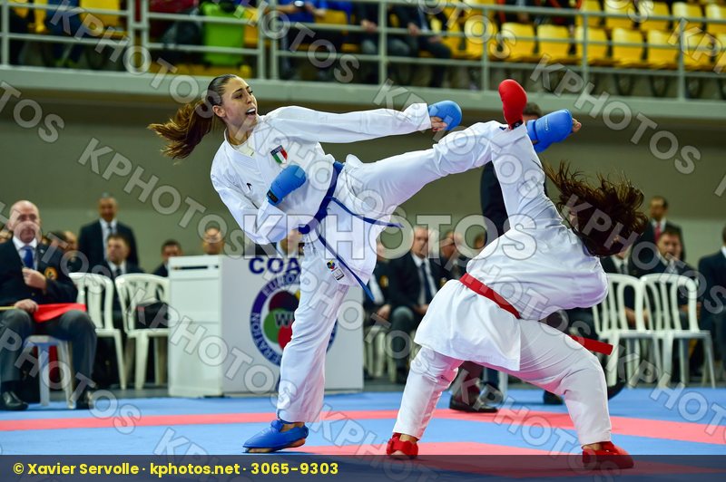 +68 Kg DaeDo Female Ferracuti Clio Italy Kumite Spain Torres Gar