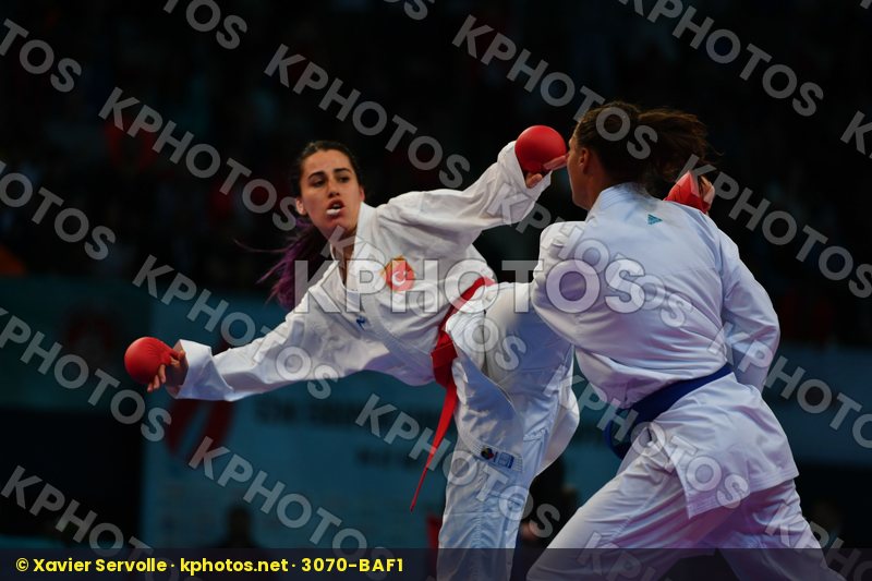 Female kumite 68+ kg Florentin Anne laure France Hocaoglu Meltem