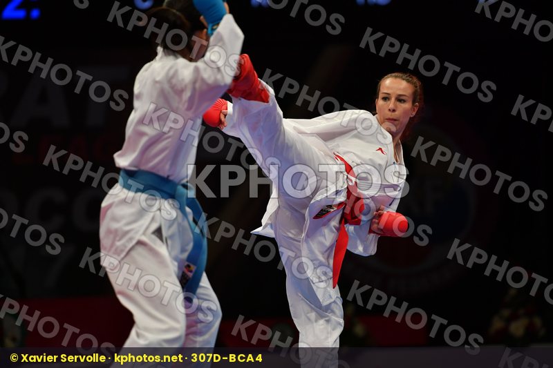 China Female kumite -50 kg Kovacikova Lucia Li Ranran Slovakia