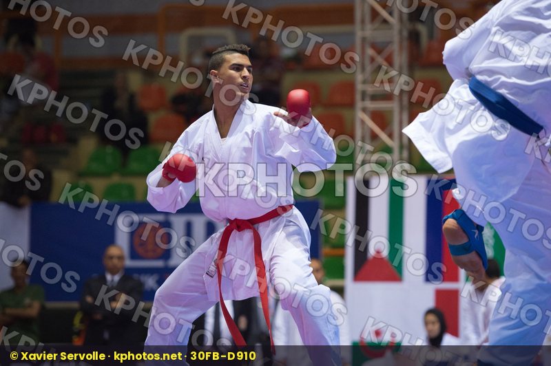 84+ kg Egypt Elasfar Ahmed final kumite Morocco Ouchen Achraf