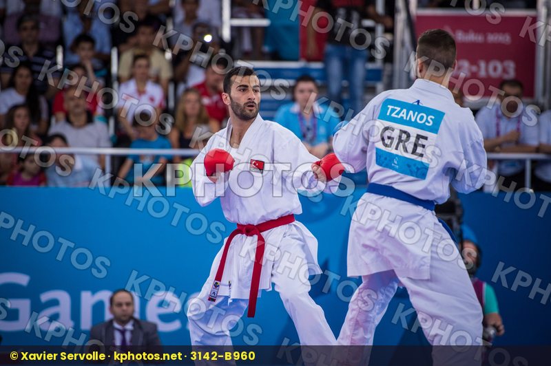 -84 kg Aktas Ugur day2 Greece kumite qualification Turkey Tzanos