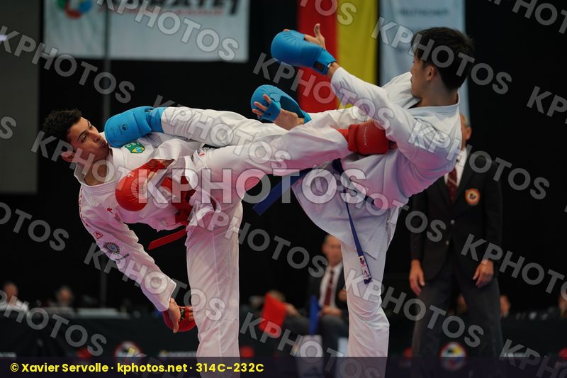Brazil Figueira Vinicius Gomyo Hiroto Japan Male kumite -67 kg