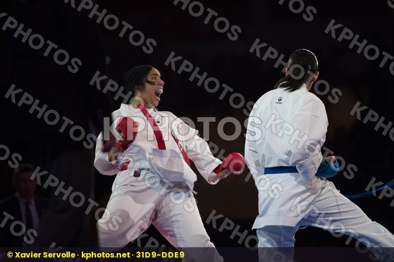 68+ Kg Clavien Fanny Dubai Egypt Female final kumite Mohamed Ais