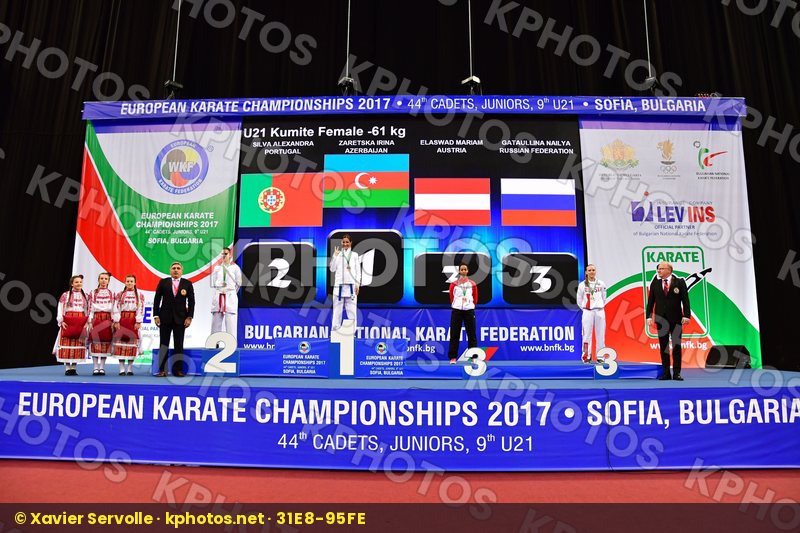 Austria Azerbaijan Elaswad Mariam Gataullina Nailya podium Portu