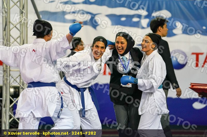 Chinese Taipei Female team kumite Iran  islamic republic of