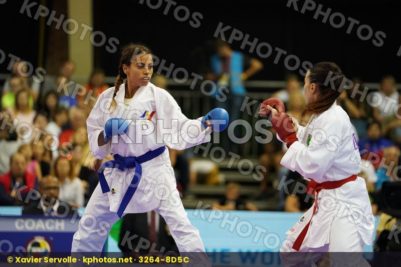 bronze match Cardin Sara Female Kumite -55kg France Italy Thouy Emilie